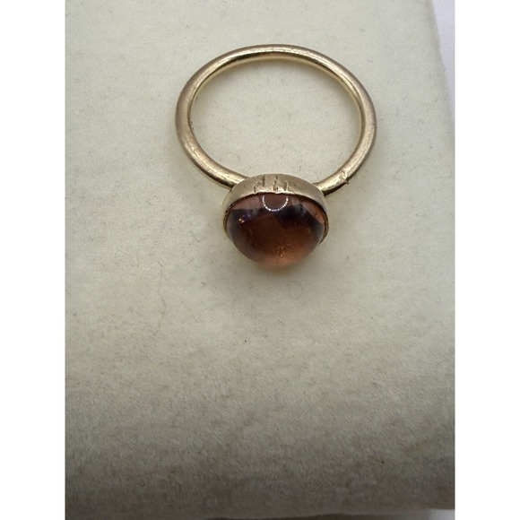 Genuine Authentic Pandora 14k Gold Poetic Droplet Blush Ring 150185NBP Size 56 - Picture 2 of 5